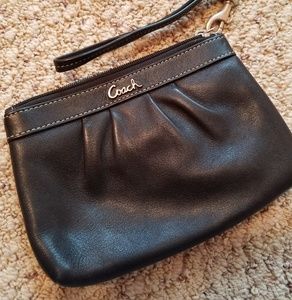 Black Coach wristlet